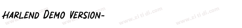 Harlend Demo Version字体转换